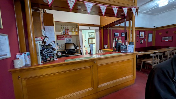 Interior photo of the Naval & Military Club, Southend-on-Sea
