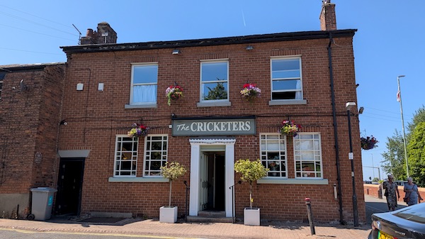 Exterior photo of the Cricketers, Ormskirk
